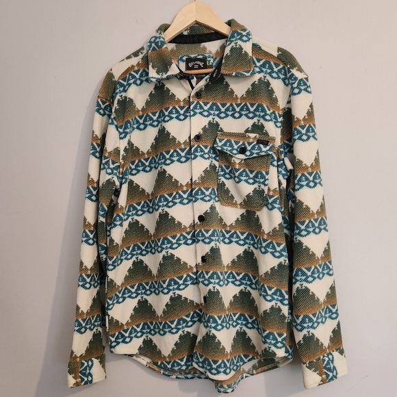 Billabong Furnace Flannel Fleece Jacket | Adventure Division | Large, Southwest - Picture 12 of 15